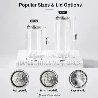 Plastic Jars/Cans 330ml and 500ml