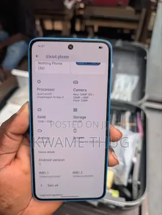 Nothing Phone 3a 256 GB Blue