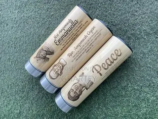 Customized Picture on Bamboo Flask.