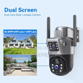 Double Lens Solar Security Camera