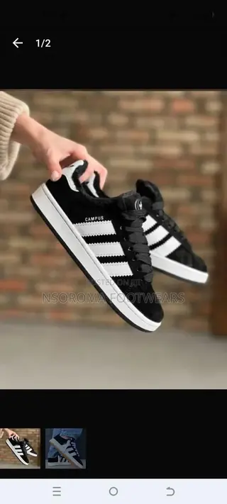 Adidas Campus Sneakers – 38–45 | GH₵250
