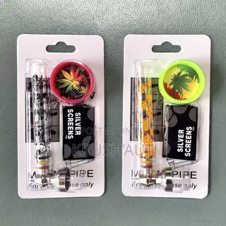 Pocket Glass Pipe With Screens Grinder