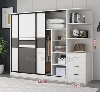 Wardrobe With Side Cabinet