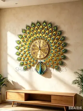 Peecock Style Wallclock
