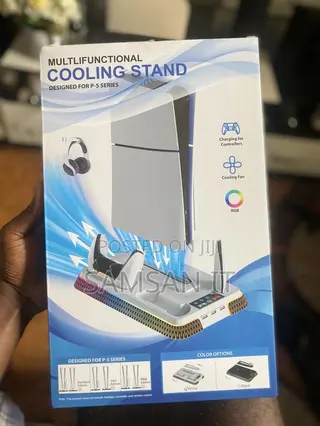 Universal Ps5 RGB Cooling Stand/ Station With Fast Charging Docks