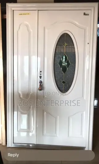 White Exclusive Security Doors With Glass