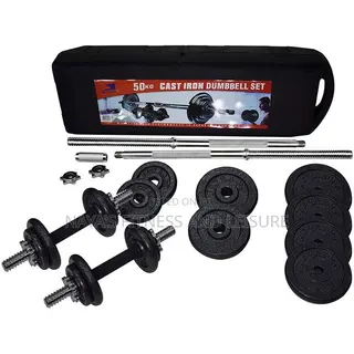 50kg Dumbbells Set With Case
