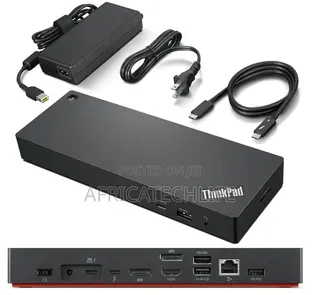 Lenovo Thinkpad Thunderbolt 4 Dock, 4 Displays, 100w Charging, Black