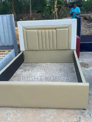 Creamy Double Bed Frame
