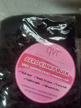 1pack, QVR Afro Bulk Kinky Human