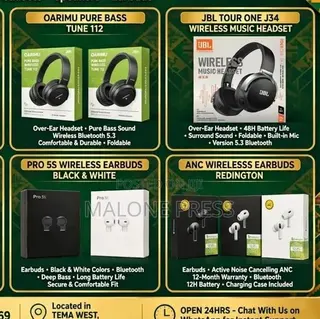 Oarimu Pure Bass Wireless Headset