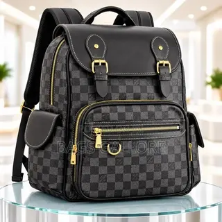 Black Leather Jungle Backpack