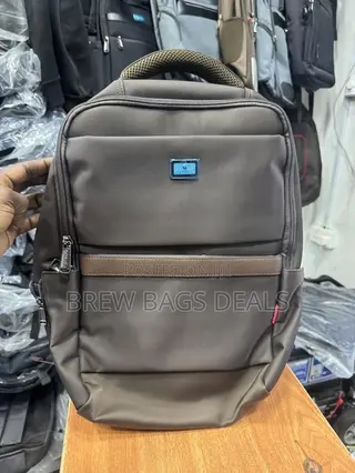 Original Omaya Thick Fabric Material School Bag With USB.