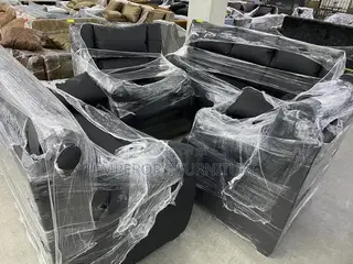 Modern Black Sofa Set for Living Room