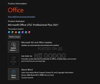 Microsoft Office Lifetime Activation