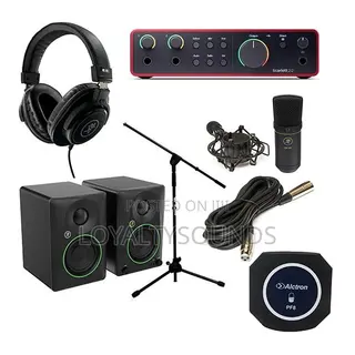 Recording Package With Mackie Cr3.5 Monitors