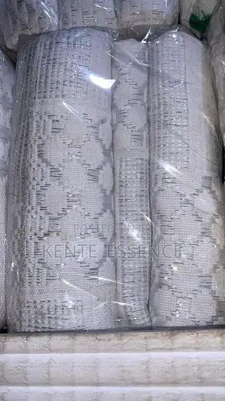 White Handwoven Kente