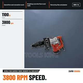 Demolition Hammer 1100W 3800Rpm 15J (Breaker) - NMH-7A