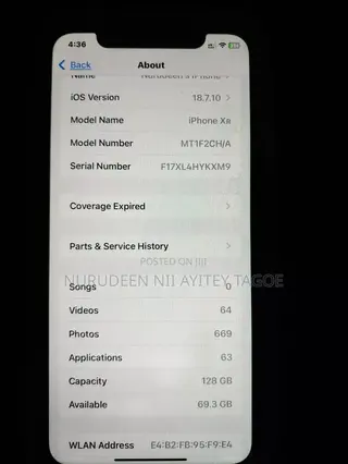 Apple iPhone XR 128 GB Pink