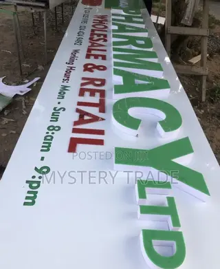 3d Signage Facial for Pharmacy