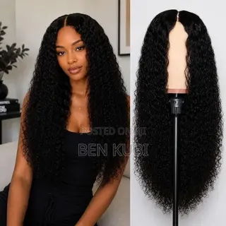 Deep Wave Curly 20 Inches Premium Hair Black Wig