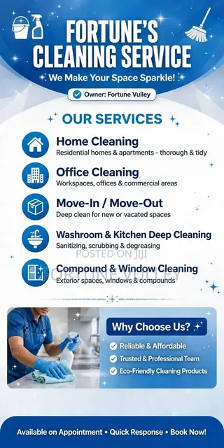 Fortune's Cleaning Service - Homes, Offices Deep Cleaning