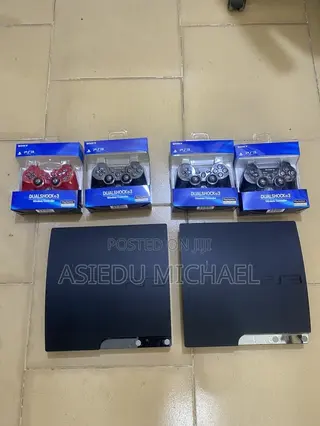 Ps3 Slim 10 Games Installed With 2 Controllers