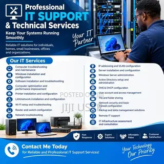 Professional IT Support, Computer and Network Services