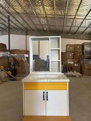 Bathroom Caibinet With Basin and Mirror