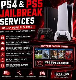 PS5 & PS4 Jailbreak Service With Free Games