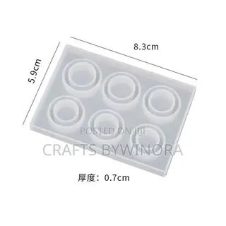 6-in-1 Ring Silicone Mold for Epoxy Resin & Resin Art