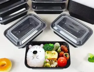 New Microwave Bowls 1250ml Black Base