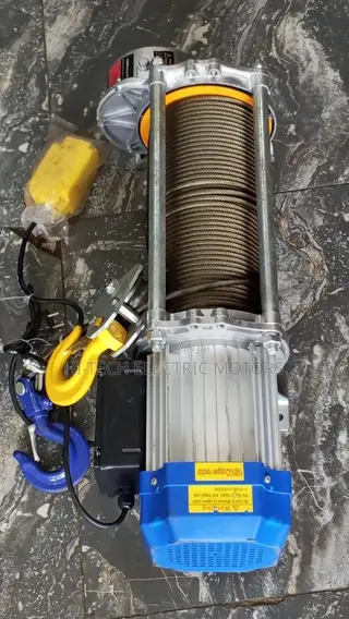 2 Ton Electric Hoist / Winch – 100m Steel Wire Rope – 5kW Motor