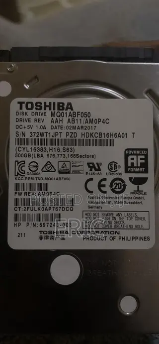 Toshiba Hard Disk Drive for Sale