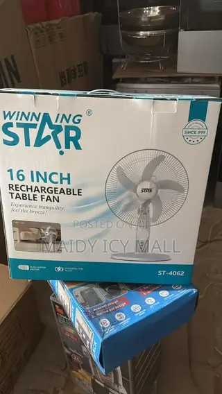 Rechargeable Table Fan