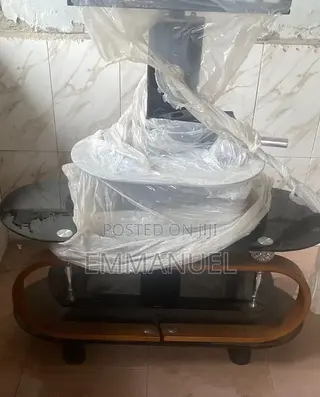 Glass Table With a TV Stand Combined
