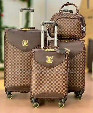 Original Louis Vuitton Traveling Leather Luggage