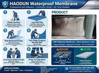 Concrete Floor Self-Adhesive Aluminium Coil Waterproof