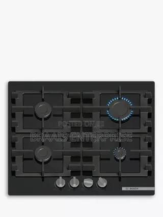 Bosch Series 4 Pnp6b6k40 60 Cm Gas Hob - Black