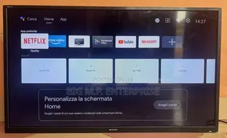 Sharp 32 Inches Android TV. SMART/ANDRIOD. Digital Satellite, HD With