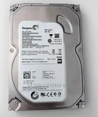 Seagate Barracuda 500gb HDD 16mb Cache Sata 6.0gb/S 7200rpm,