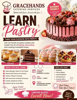 Urgently Wanted to Sell Pastries