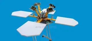 4 Colour 4 Station T-Shirt Screen Printing Machine