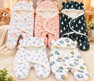 Baby Hooded Fleece Swaddle