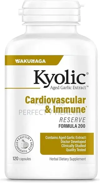 Kyolic Aged Garlic Extract, Blood Pressure Health, 120 Capsules
