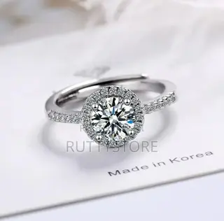 Original 925 Sterling Vintage Adjustable Engagement Ring