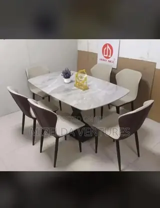 6 Seater Marble Dining Set