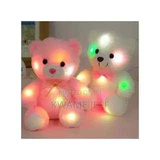Figures Dolls Colourful Glowing Teddy Bear Stuffed Toy