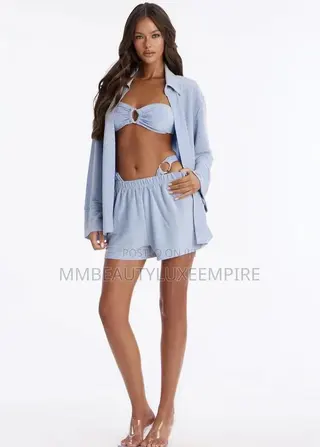 Shine on Me 4 Pieces Metallic Bikini Set