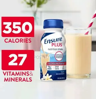 Ensure Plus Vanilla Nutrition Shake, High Protein.